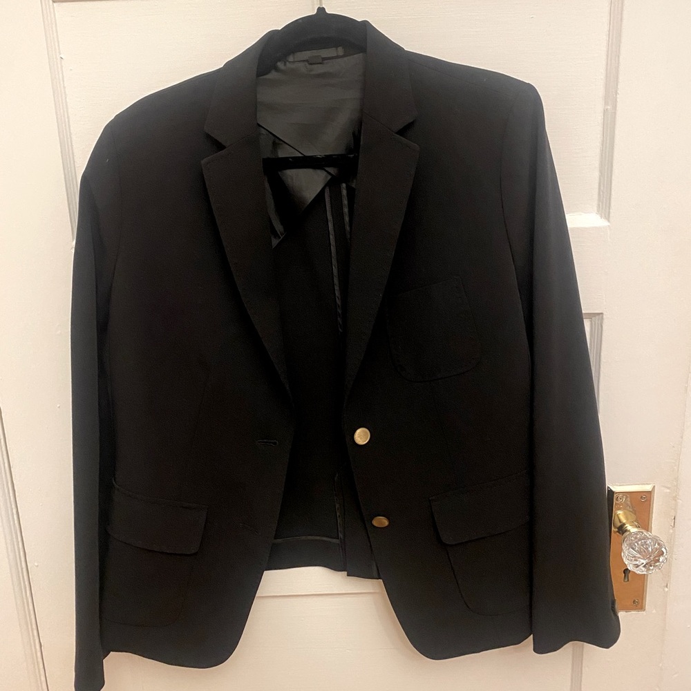 Uniqlo Black Blazer with Gold Buttons